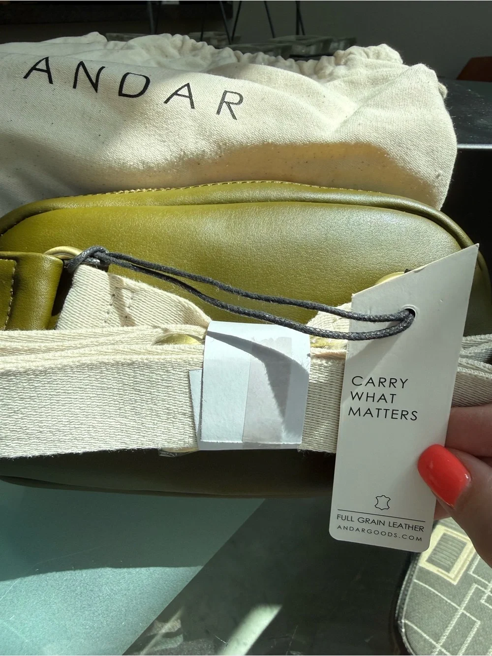 Andar: Saguaro Leather Crossbody Belt Bag